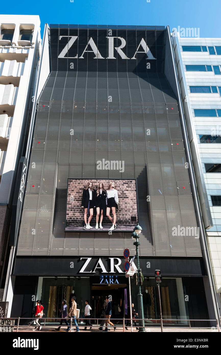 Zara store in Shibuya, Tokyo, Japan 