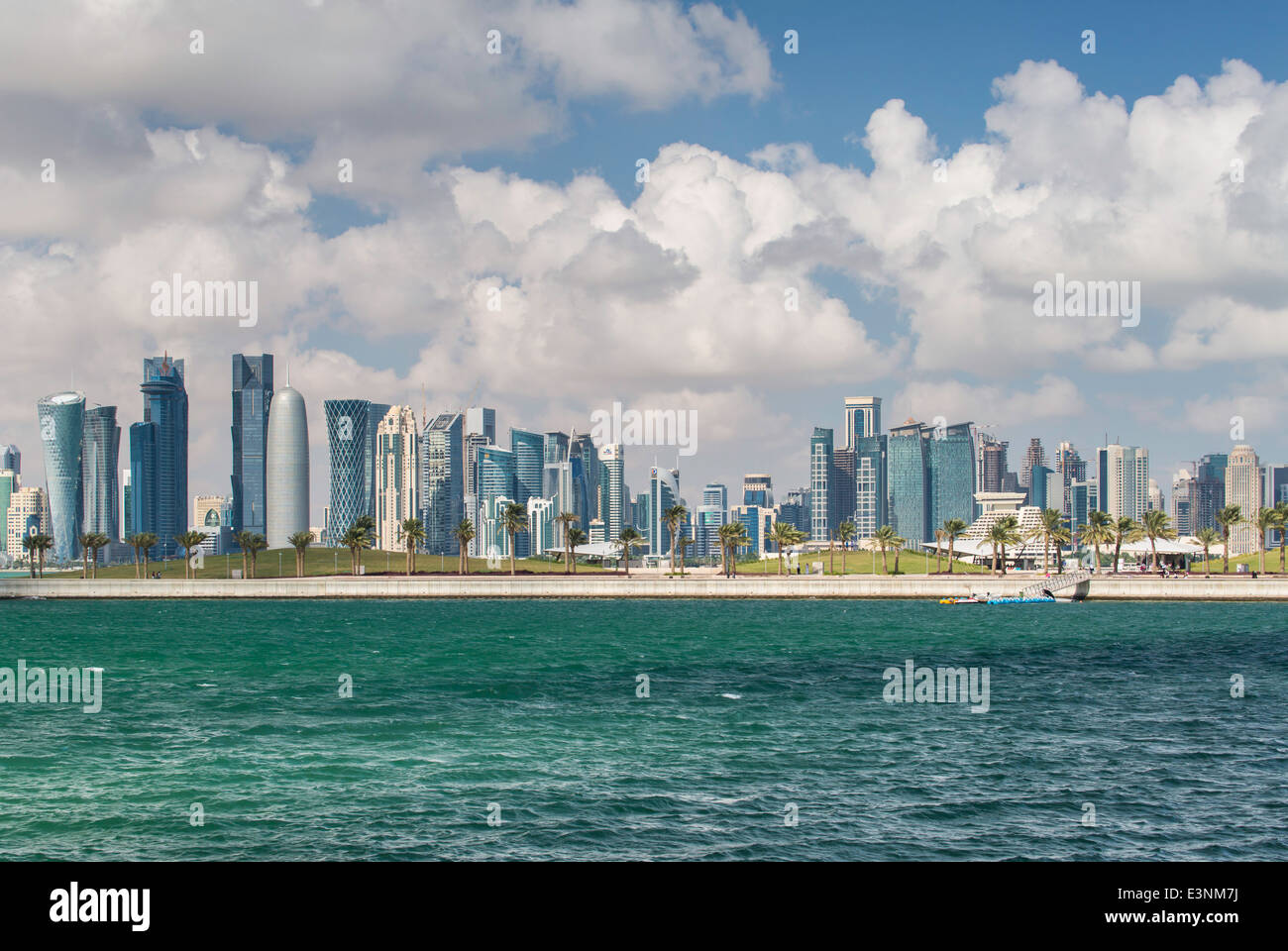 Doha skyline waterfront hi-res stock photography and images - Alamy