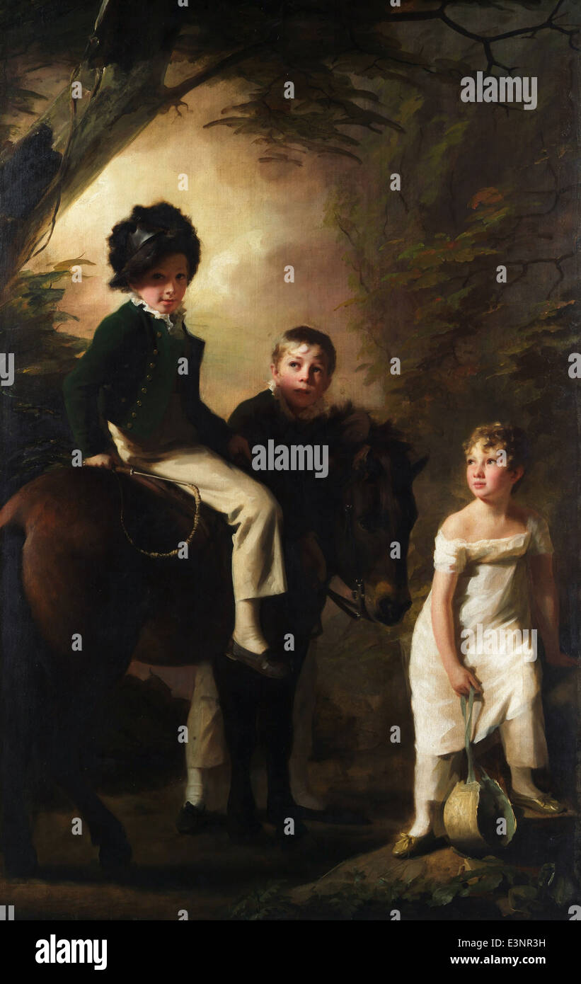 Sir Henry Raeburn - The Drummond Children - 1809 - MET Museum - New-York Stock Photo