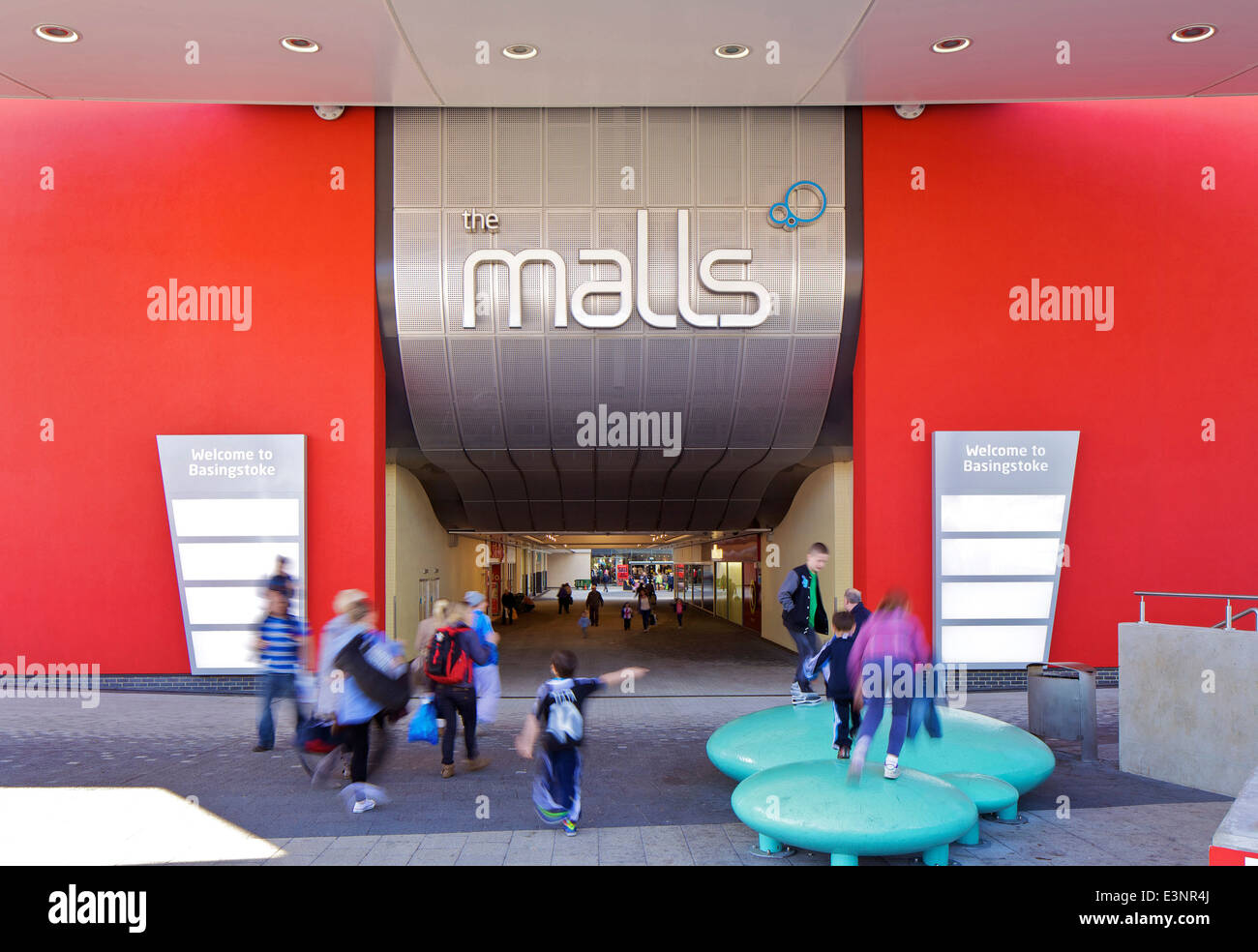 Basingstoke Malls, Basingstoke. Refurbishment and new build additions to the Basingstoke Malls shopping area Stock Photo