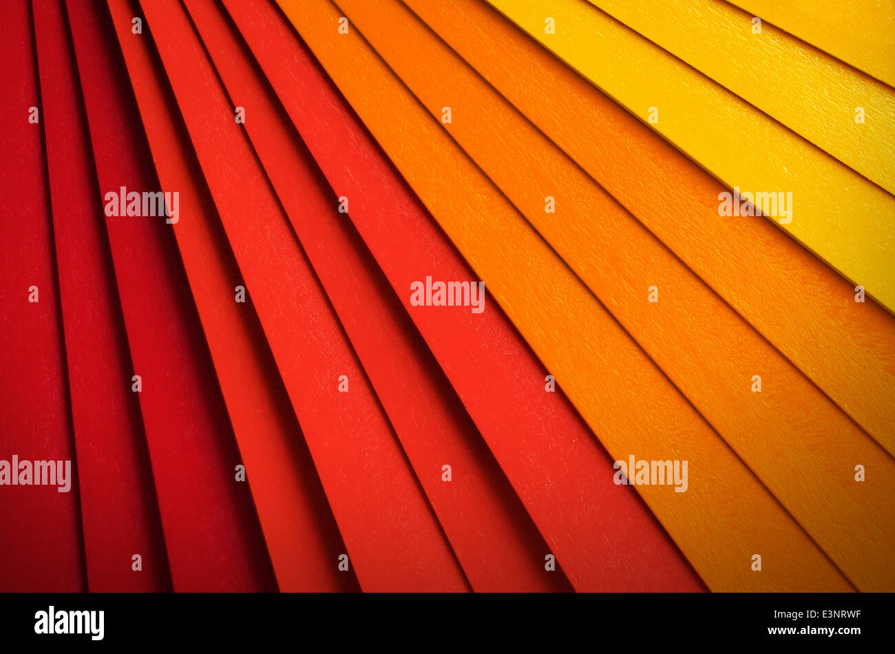 Radial abstract background with blending colors from red to yellow Stock Photo