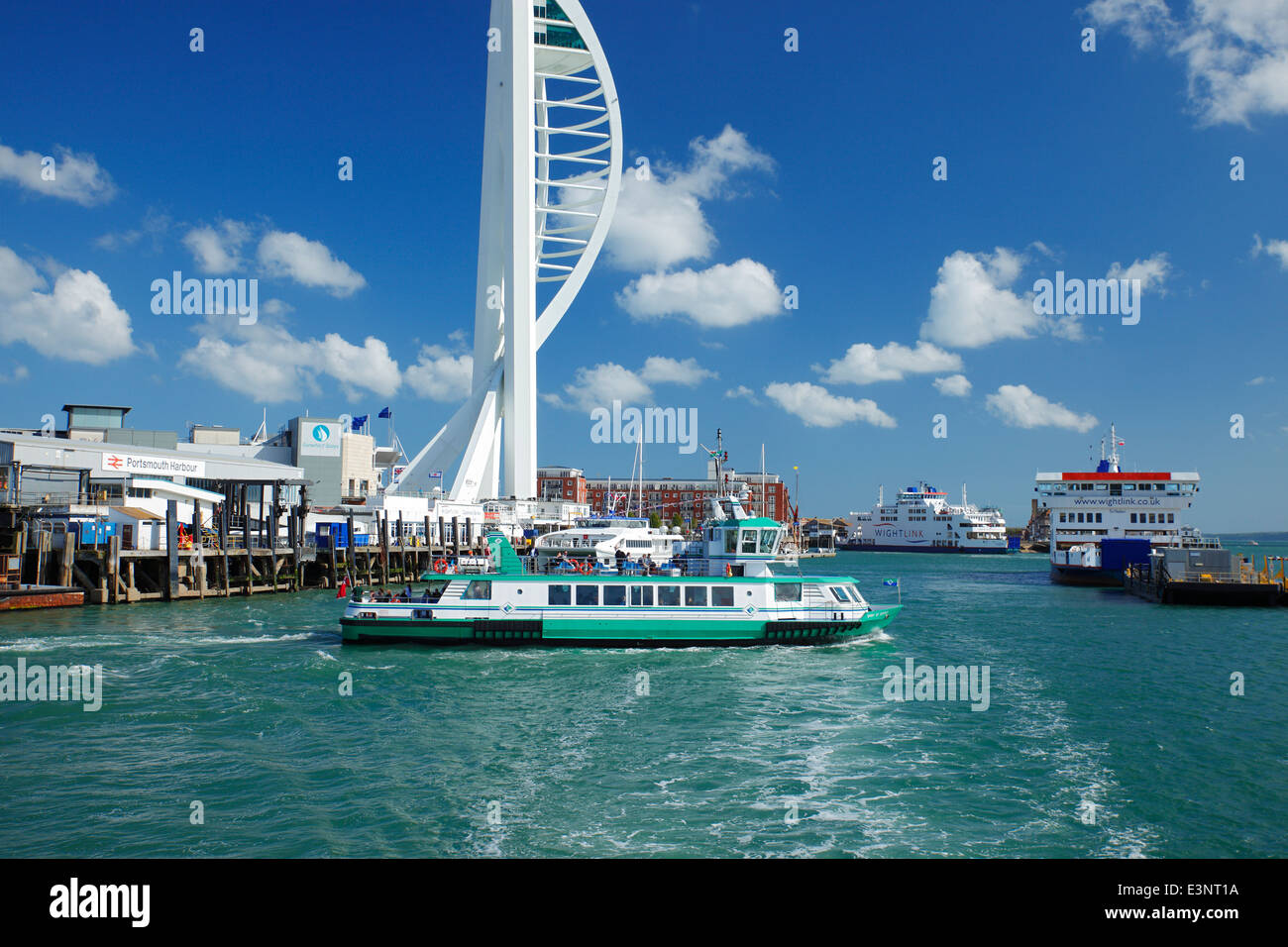 Spirit of Gosport passenger ferry, Portsmouth Harbour. Stock Photo