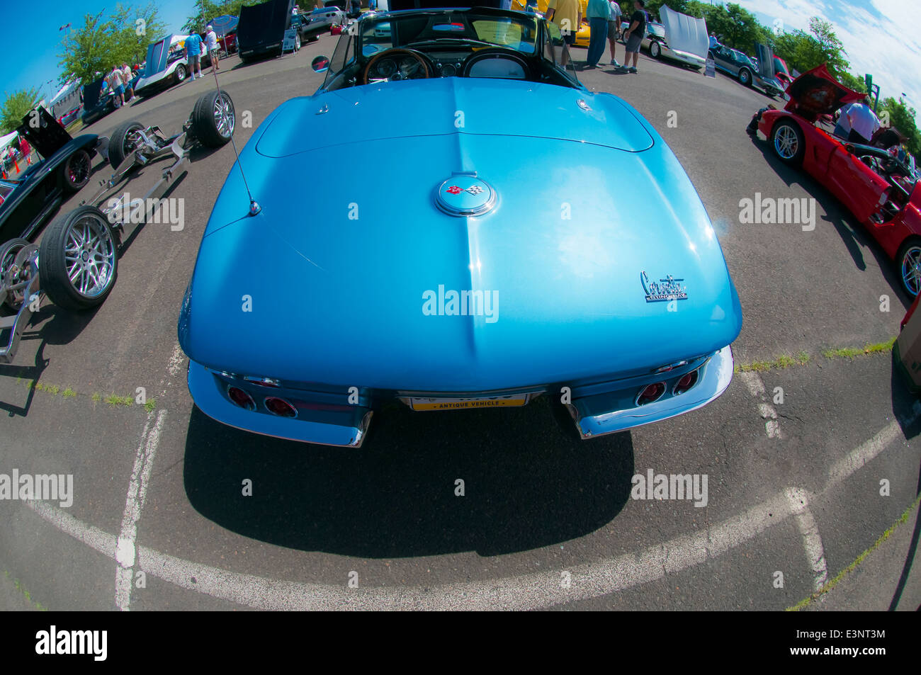 Blue Corvette, Auto Show, Corvette, Philadelphia , PA, USA, North America Stock Photo