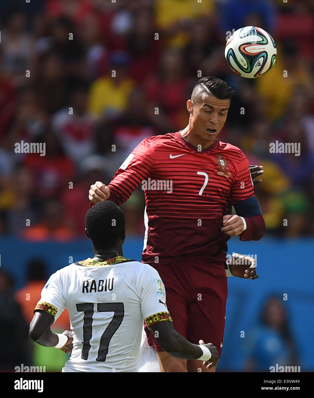 Mohammed Rabiu Brasilia, Brazil. 26th June, 2014. Mohammed Rabiu (L) of Ghana in ...
