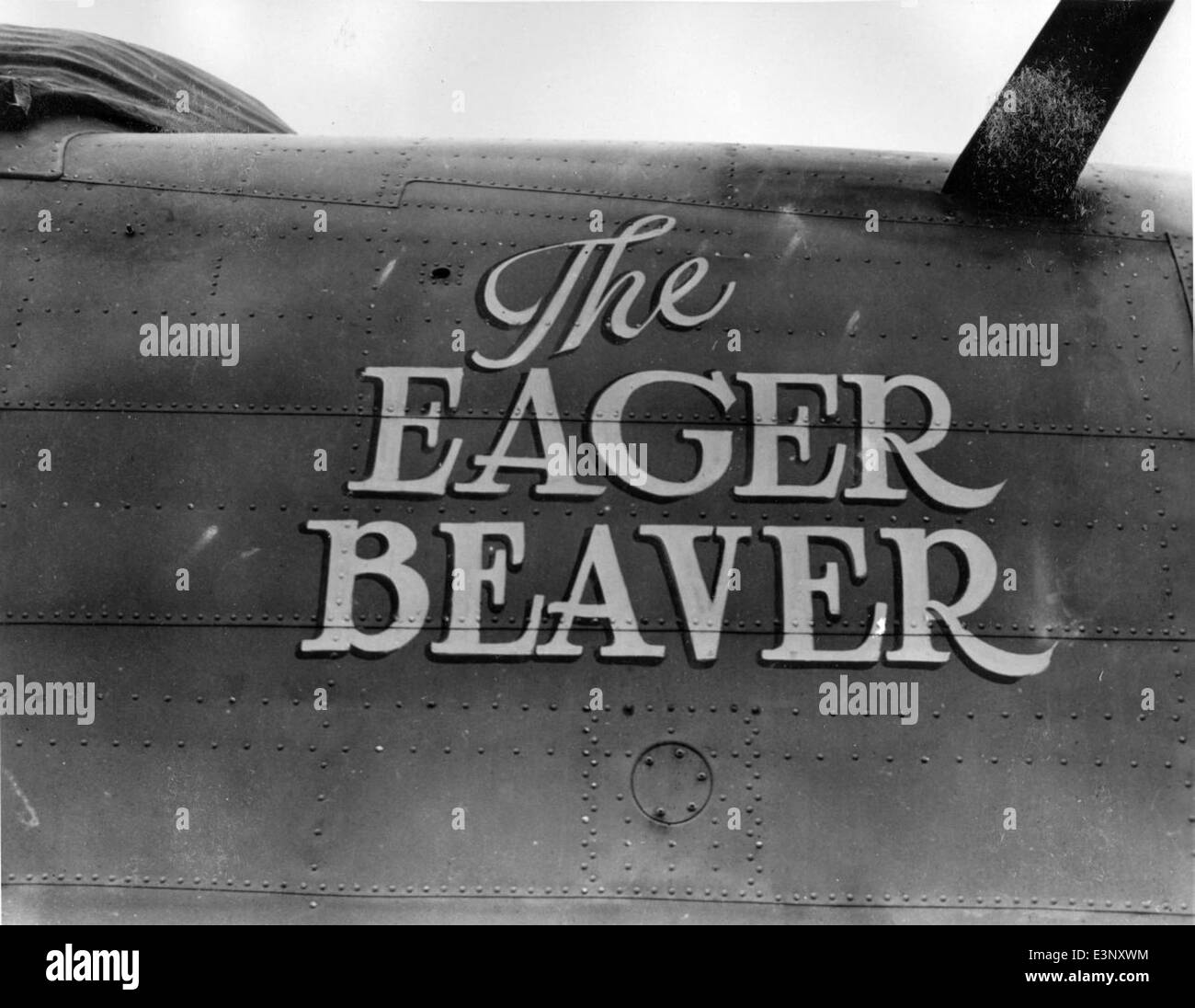 AL237-035 B-24D 41-23849 90th BG 320th BS -The Eager Beaver- Stock Photo