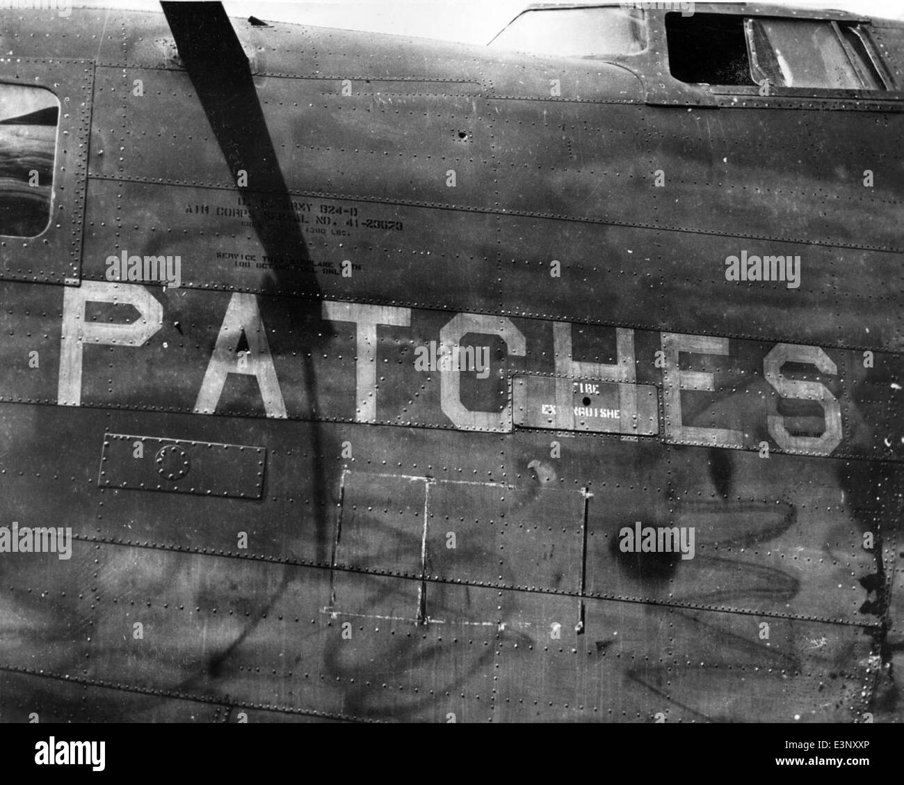 AL237-015 B-24D 41-23673 90th BG 319th BS -Patches- Stock Photo