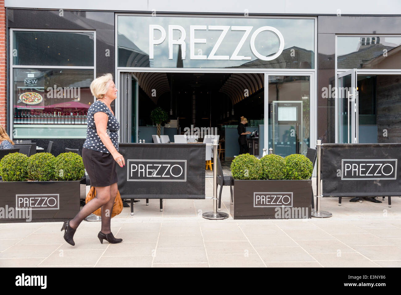Prezzo restaurant in the UK. Stock Photo