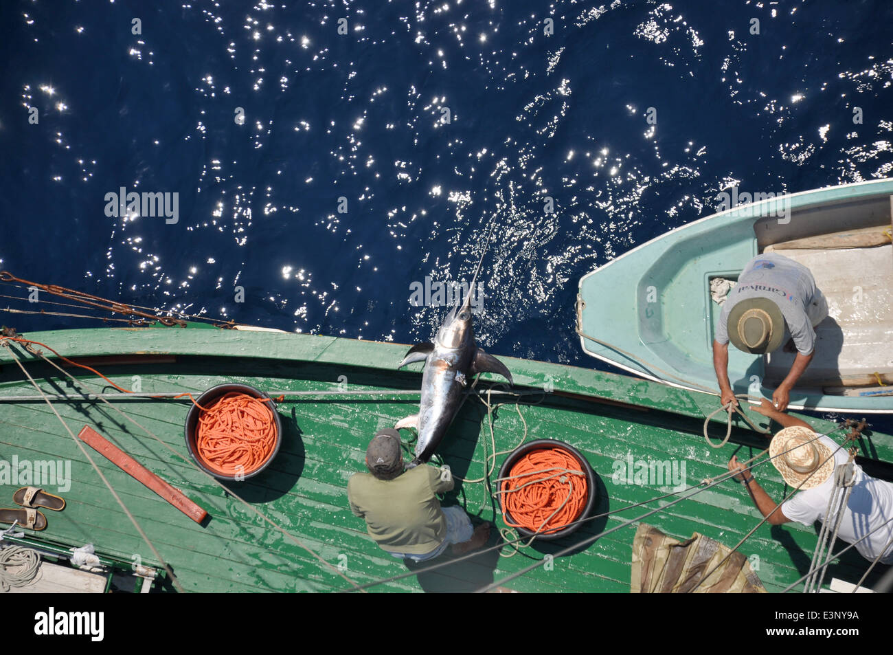 Traditional swordfish fishing, Stretto di Messina, Messina, Sicily