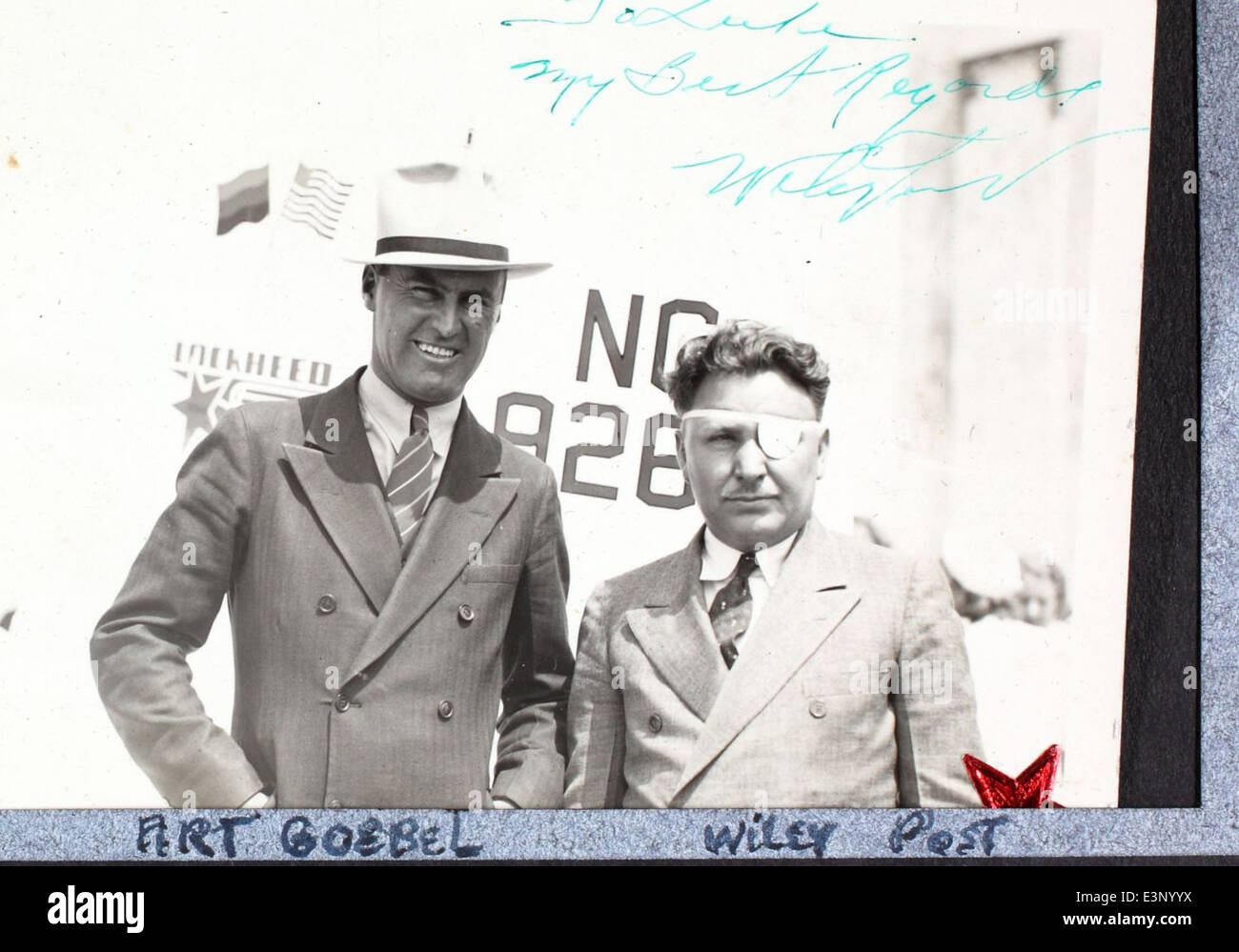 This image from the Golden Age of Aviation features famed aviators Art ...