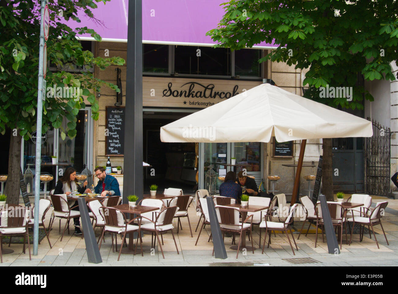 Egyetem ter square, central Budapest, Hungary, Europe Stock Photo Alamy