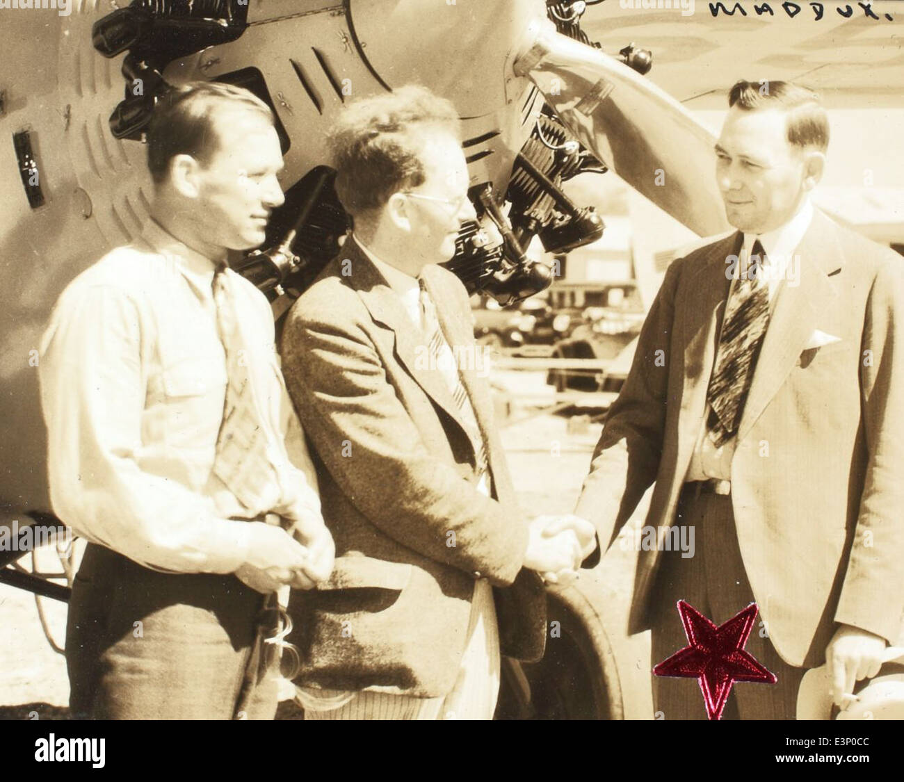 A photograph from the Golden Age of Aviation, featuring an image from ...