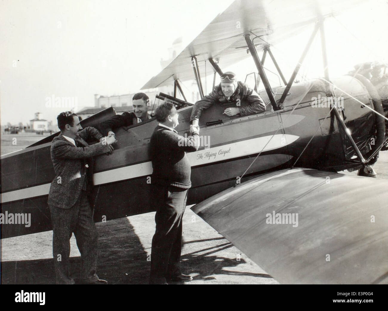 An image from the aviation golden age, featuring Luke Luqueer, a ...