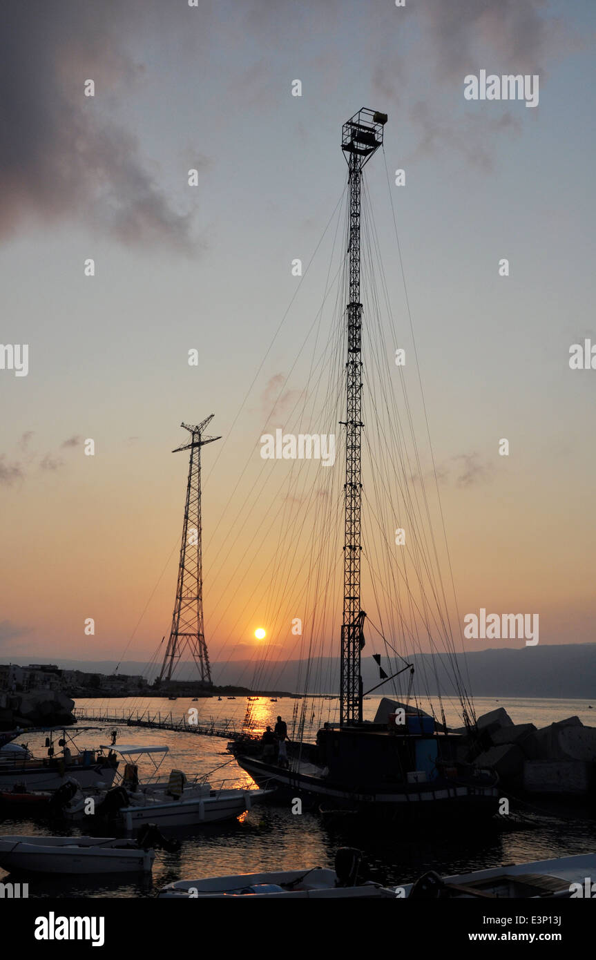 Traditional swordfish fishing, Strait of Messina, Messina, Sicily, Italy, Europe Stock Photo Alamy