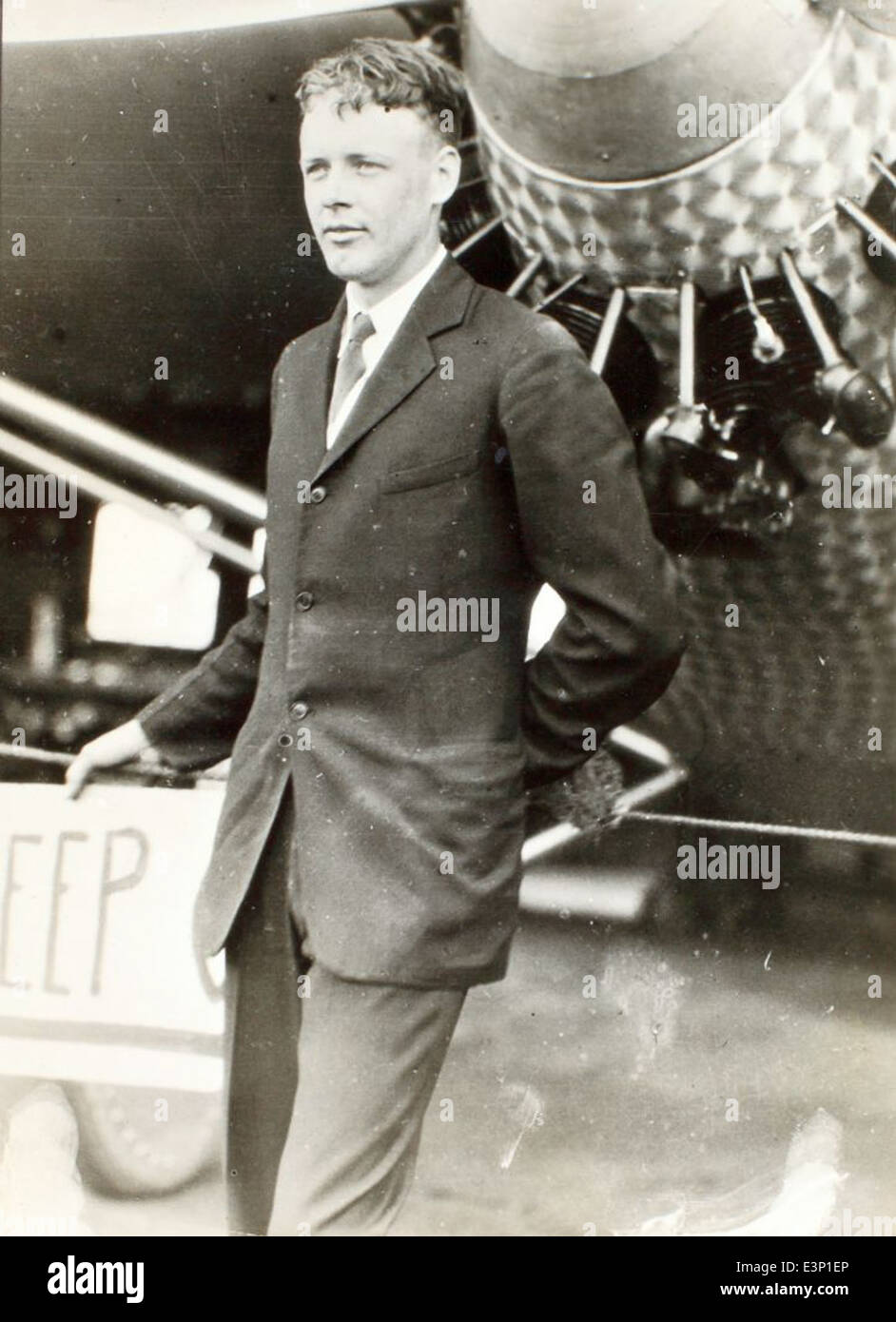 This image from the Luqueer album shows Charles Lindbergh, one of the ...