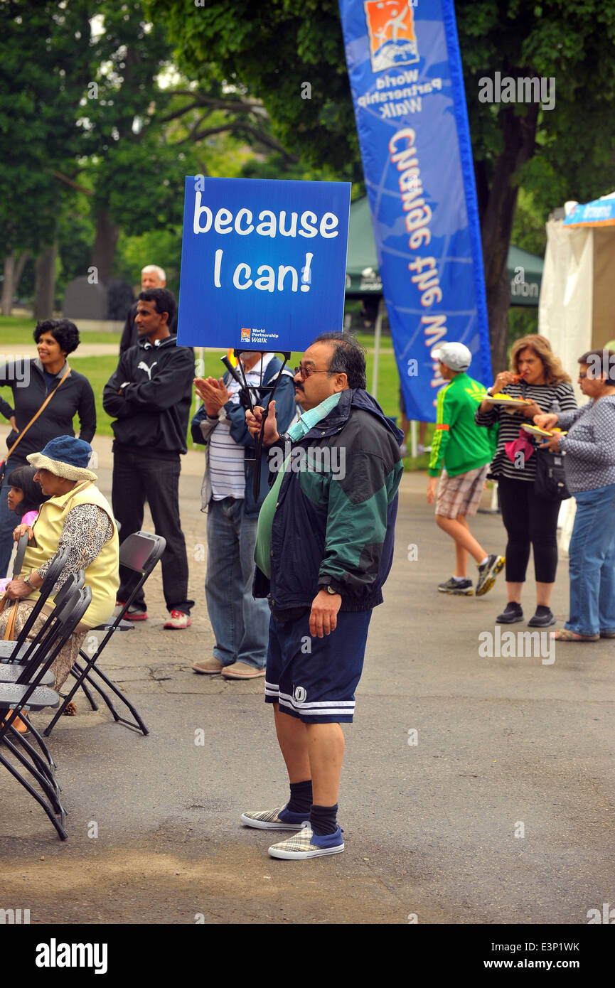 Images from the World Partnership charity walk in London, Ontario Stock
