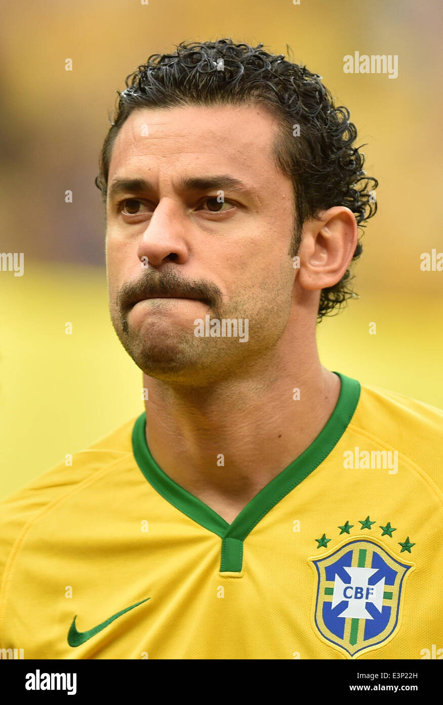 Brasilia, Brazil. 23rd June, 2014. Brazil's Fred before the FIFA World Cup 2014 group A preliminary round match between Cameroon and Brazil at the Estadio Nacional in Brasilia, Brazil, 23 June 2014. Photo: Marius Becker/dpa/Alamy Live News Stock Photo
