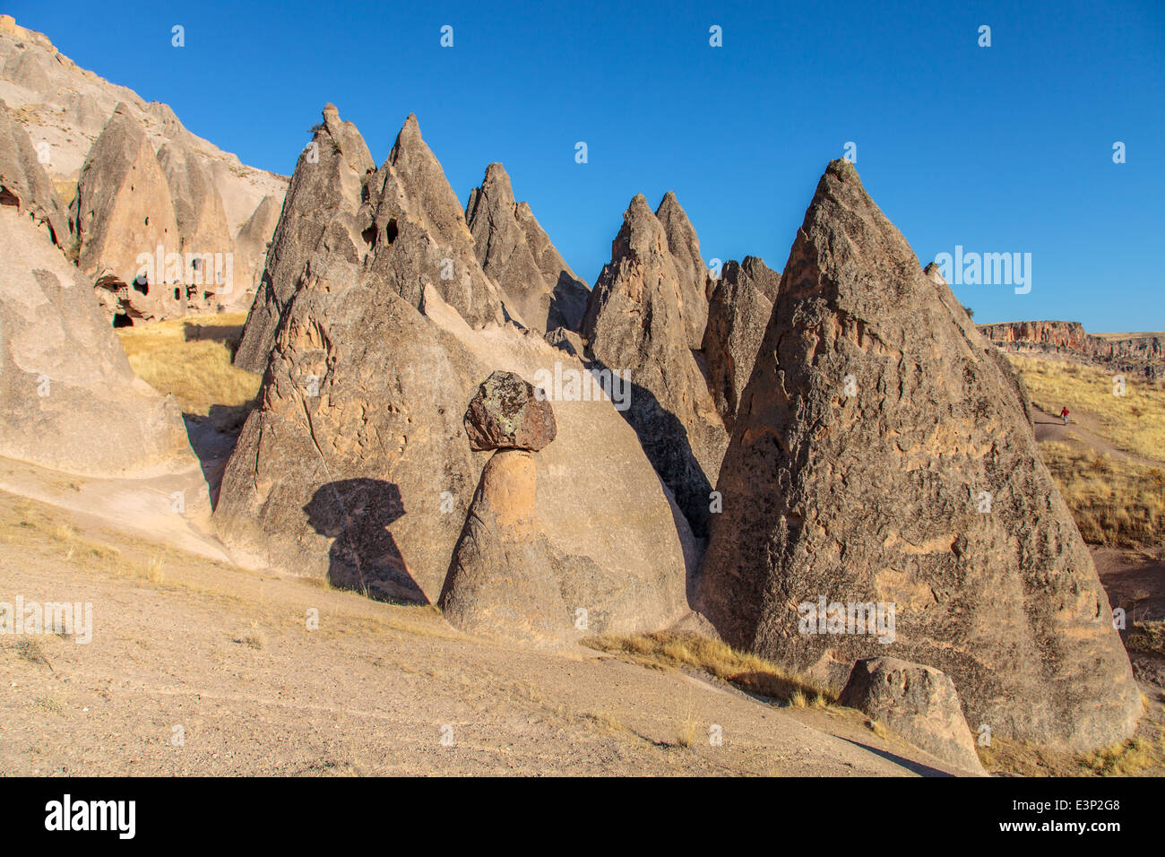 Bizarre rocks formation in Selime Stock Photo