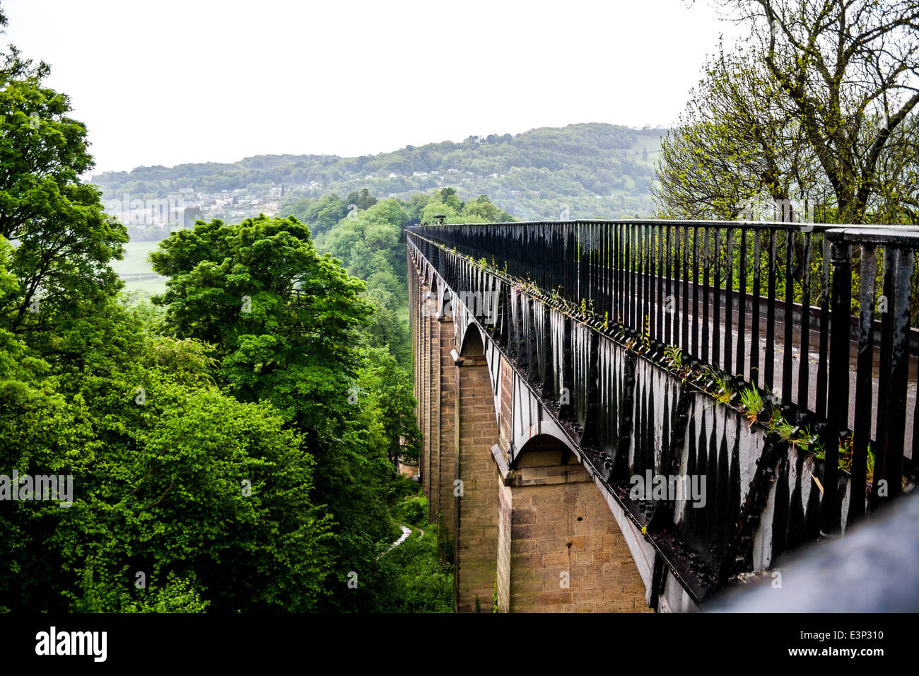 Pontcysyllte aqueduct in Wales Stock Photo