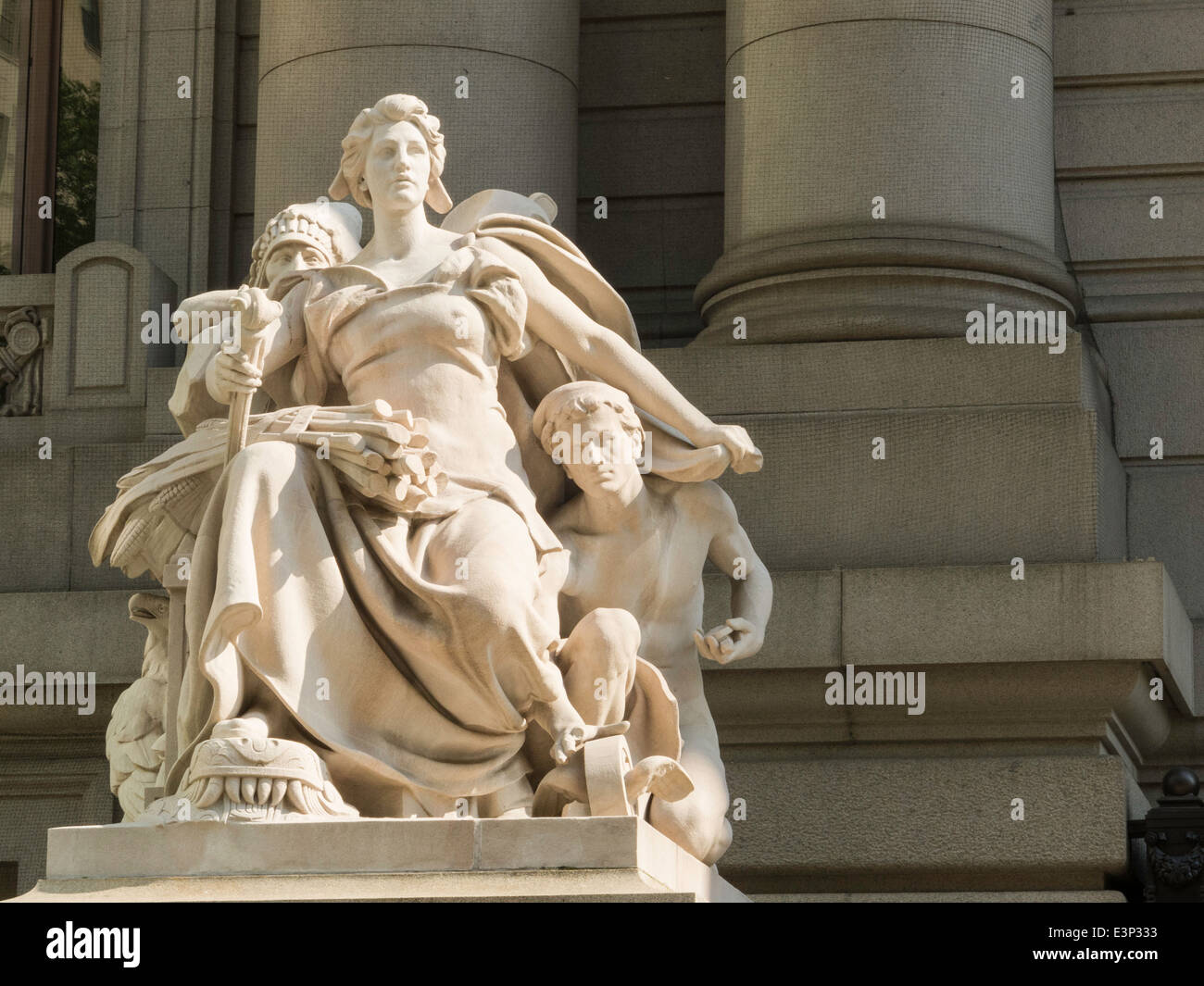 America Statue, Four Continents, Alexander Hamilton U.S. Custom House