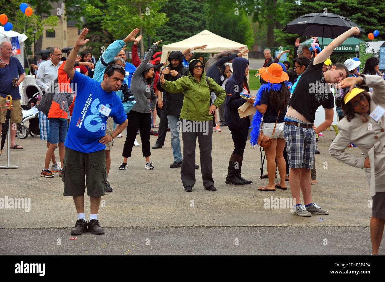 Images from the World Partnership charity walk in London, Ontario Stock