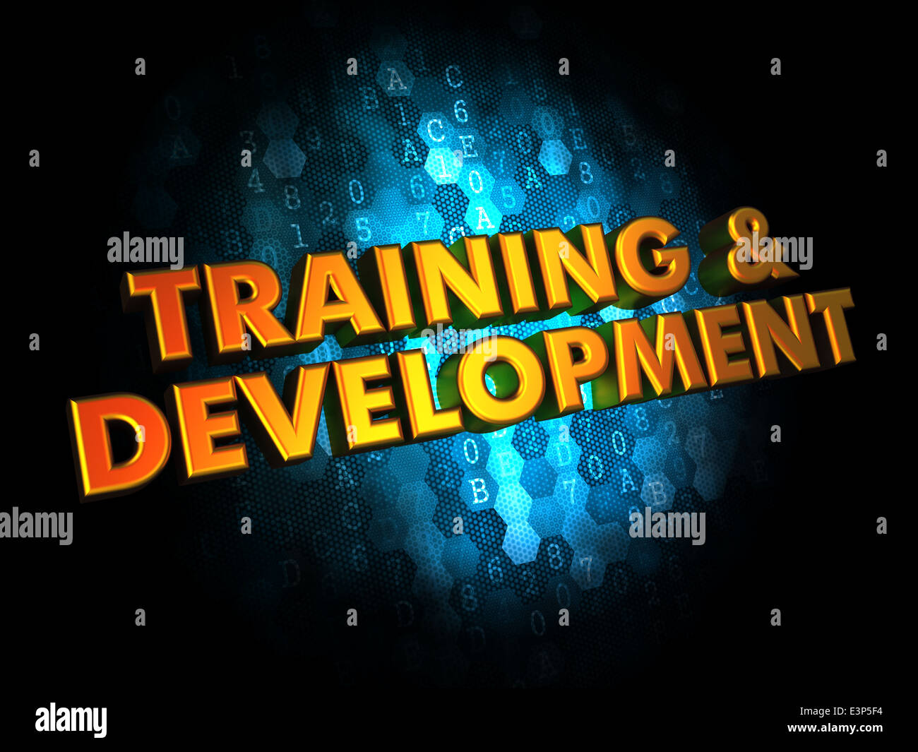 Training and Development on Digital Background Stock Photo - Alamy