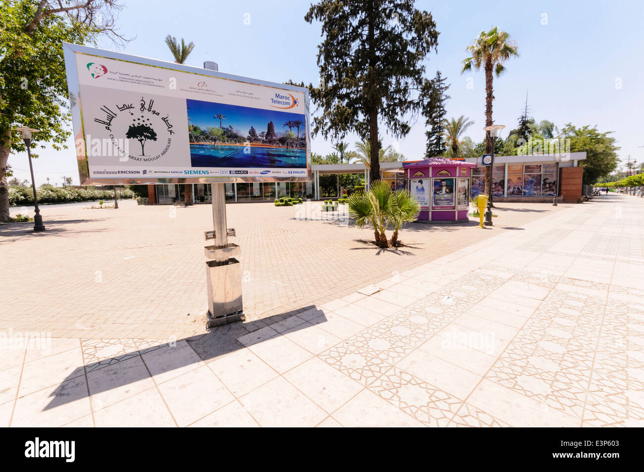 Sign at the Maroc Telecom Cyber Parc in Marrakech, Morocco Stock Photo -  Alamy