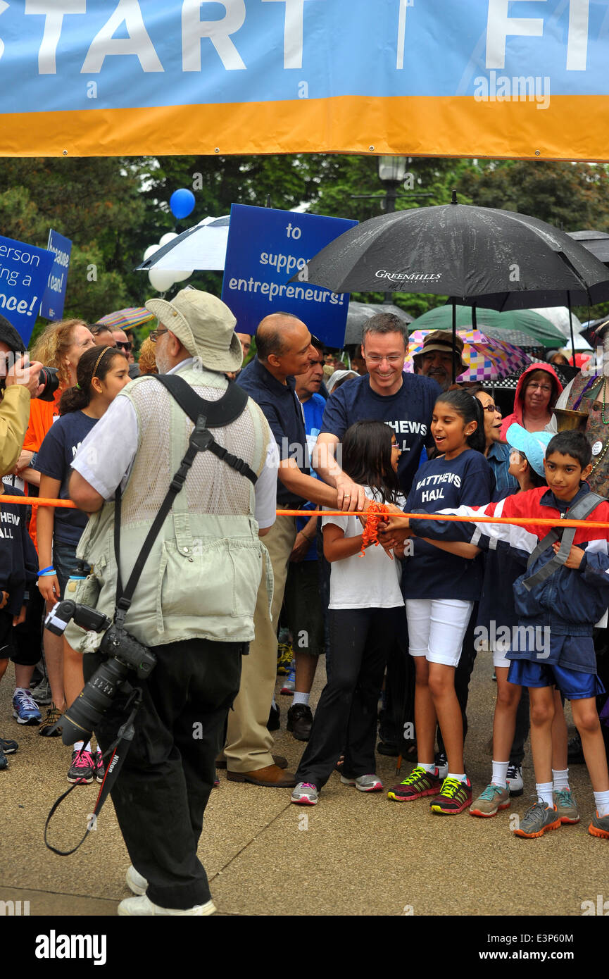 Images from the World Partnership charity walk in London, Ontario Stock