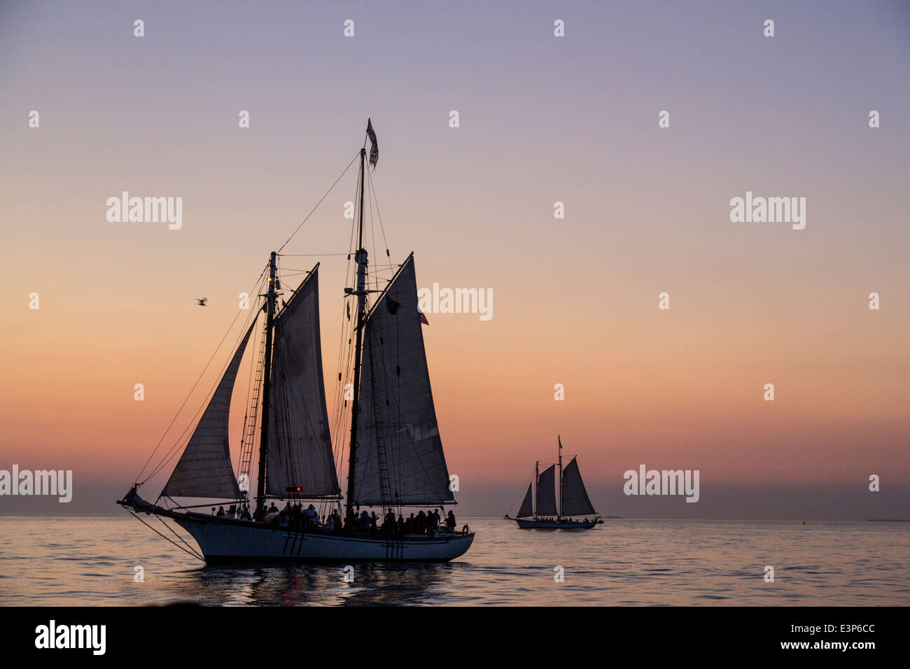 The schooner Western Union at sunset, … – License image – 70404854 ❘  lookphotos