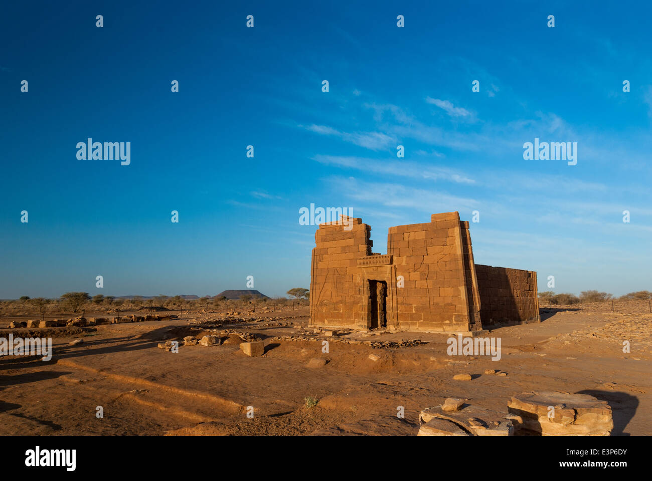Lion Gate aka Apademak Temple, Naqa, northern Sudan Stock Photo
