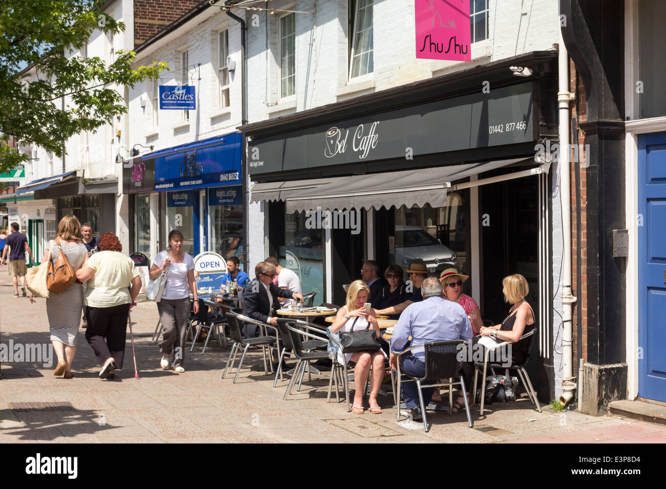 Bel Caffe - Berkhamsted High Street - Hertfordshire Stock Photo