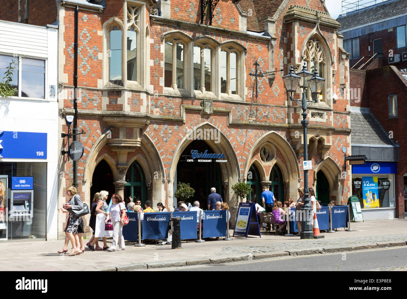 Carluccio's Restaurant - Old Town Hall - Berkhamsted - Hertfordshire Stock Photo