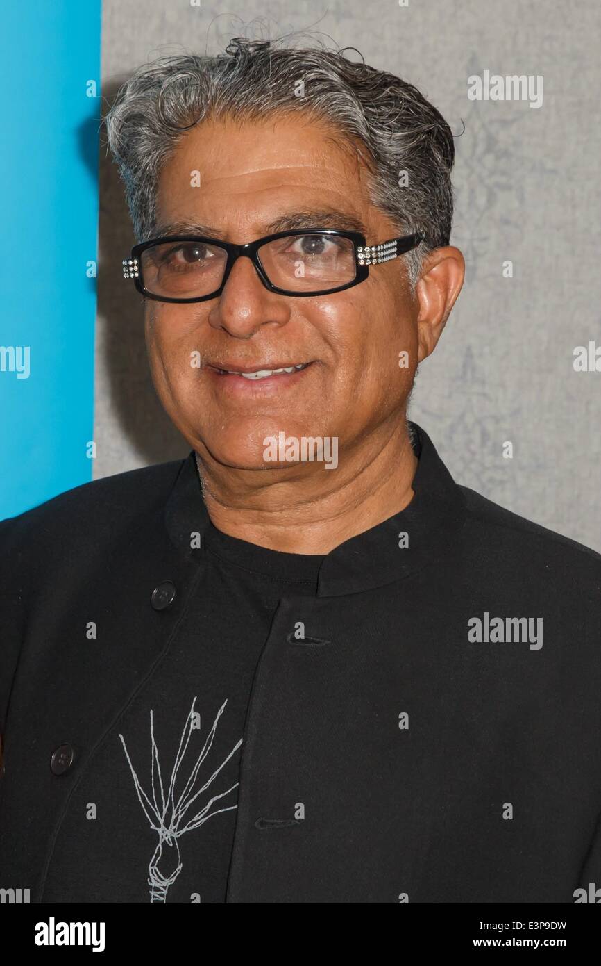 New York, NY, USA. 26th June, 2014. Deepak Chopra at arrivals for ...