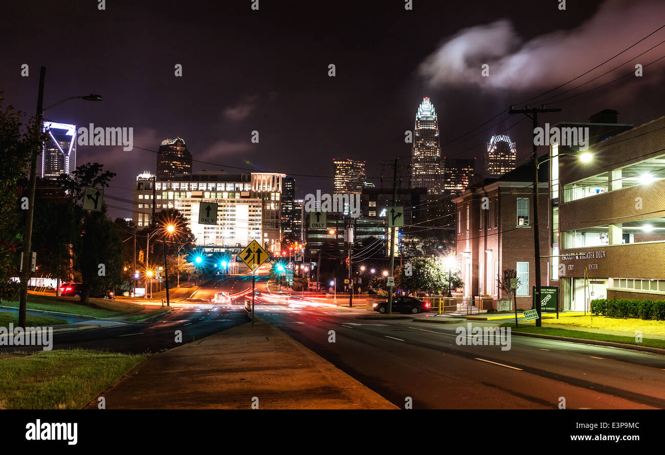 Streets of Charlotte Queen city Stock Photo Alamy
