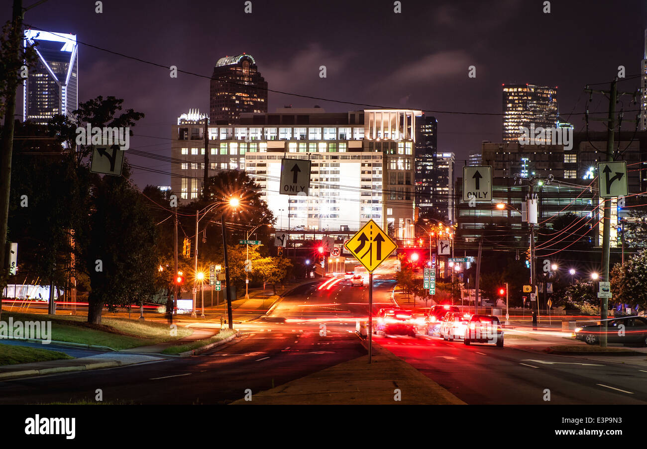 Streets of Charlotte Queen city Stock Photo Alamy