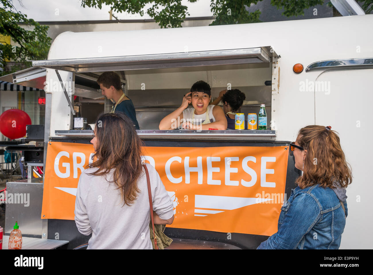 Grilled Cheese Street Vendor, Food Cart, Vancouver, British Columbia