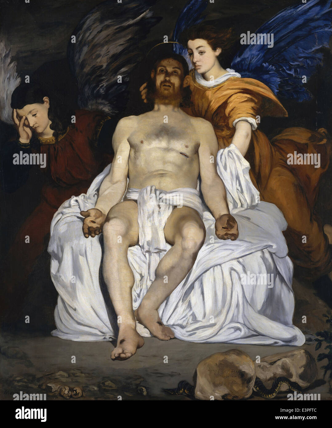 Édouard Manet - The Dead Christ with Angels - 1864 - MET Museum - New-York Stock Photo