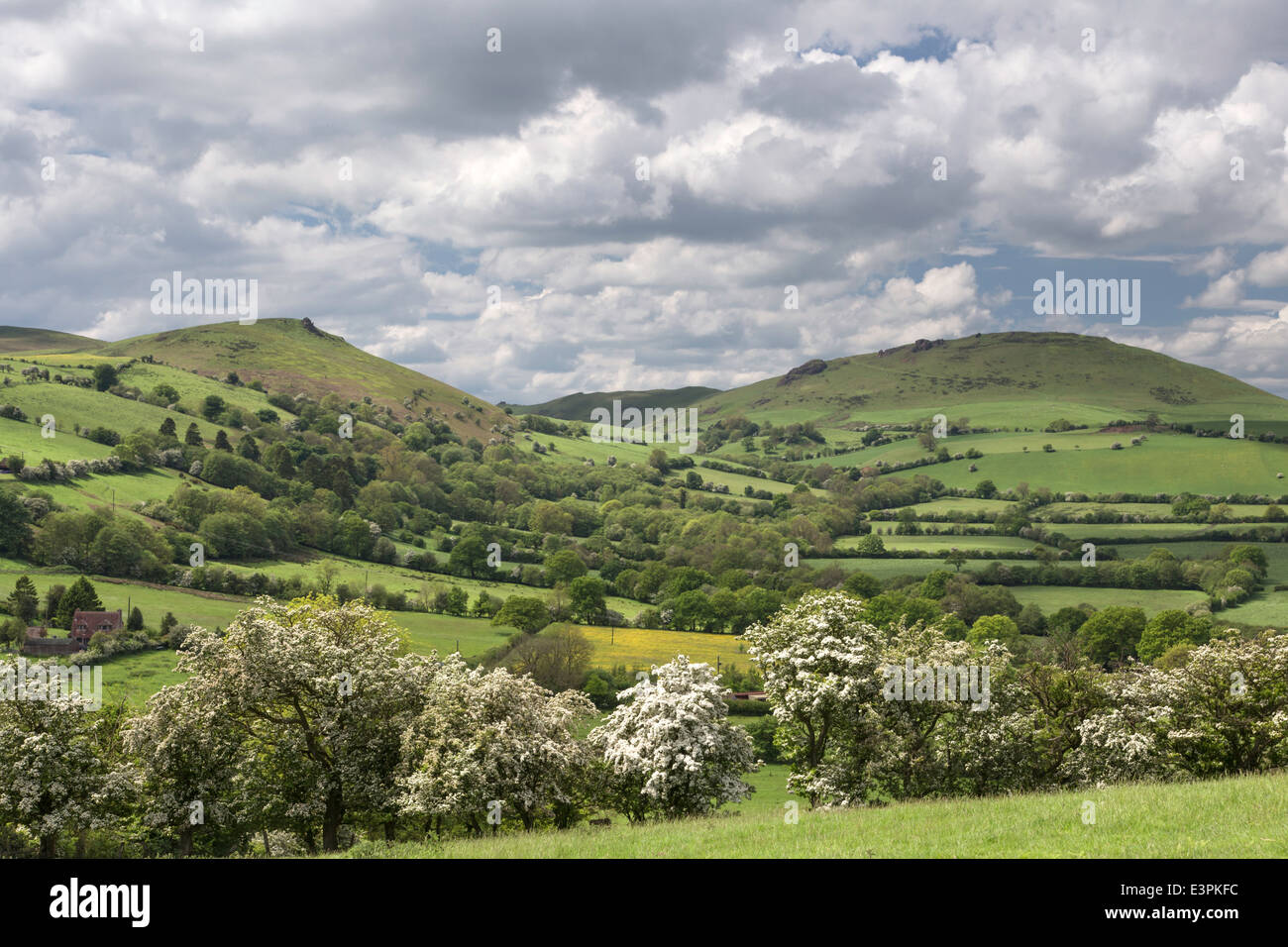 Hope Bowdler Hill Shropshire Hills High Resolution Stock Photography