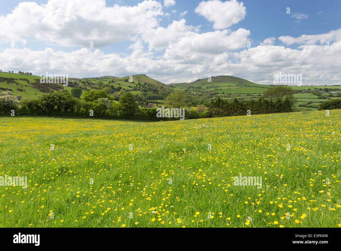 Hope Bowdler Hill Shropshire Hills High Resolution Stock Photography