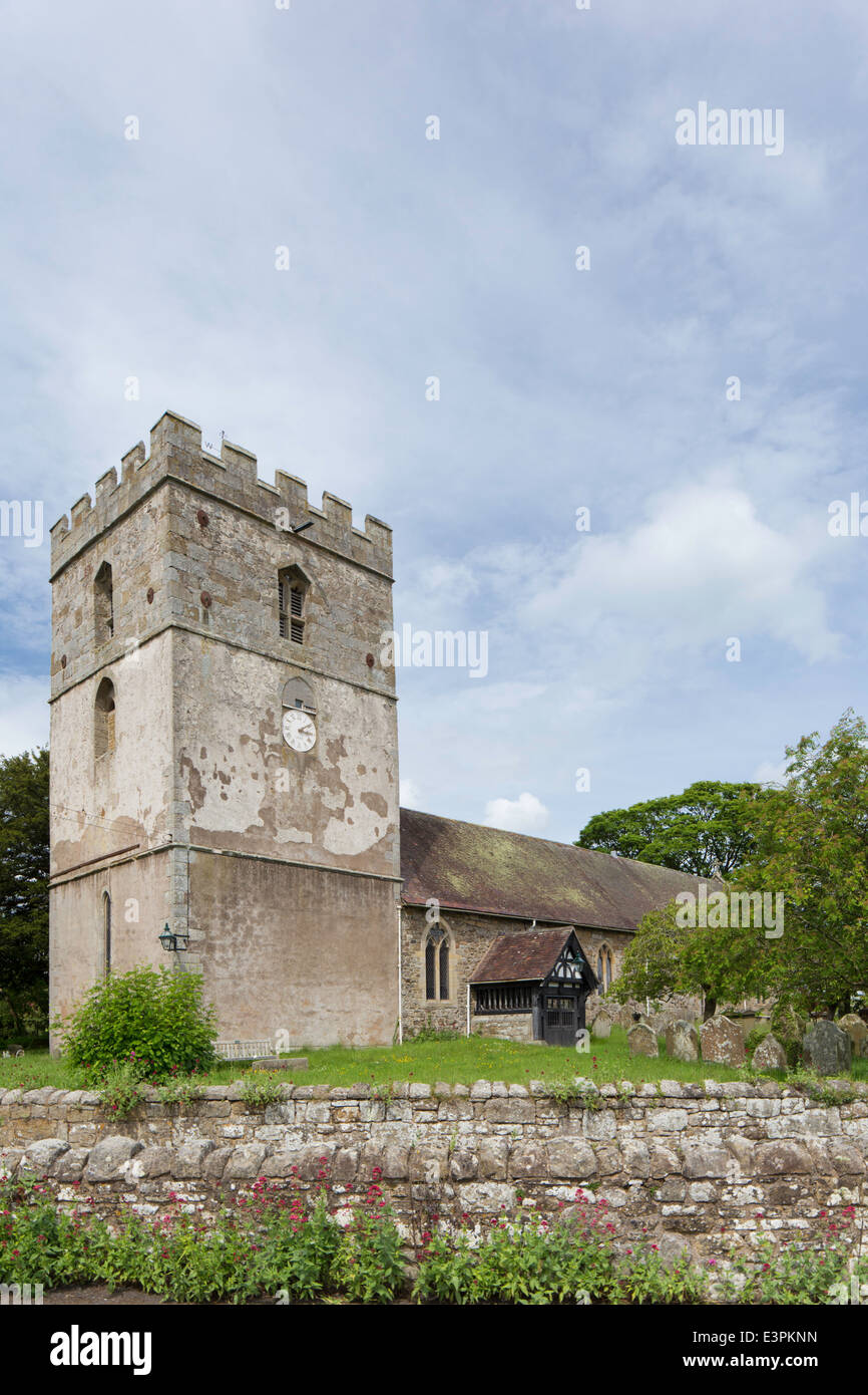 St James's Church in the Shropshire village of  Cardington, Shropshire, England, UK Stock Photo