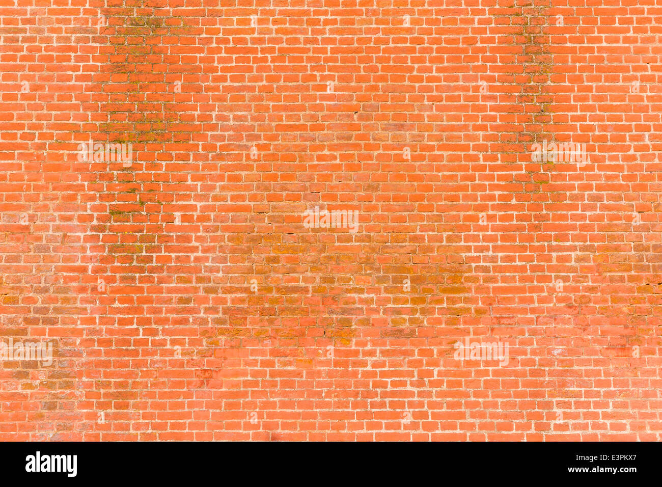 General view of the wall of Moscow Kremlin made of red bricks Stock Photo