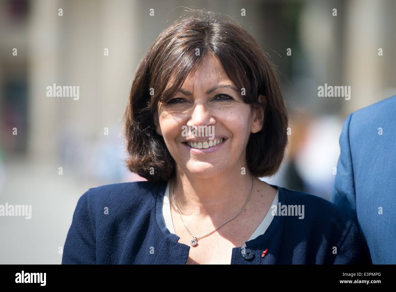 Berlin, Germany. 27th June, 2014. Mayor of Paris Anne Hidalgo (PS) visits Berlin, Germany, 27 June 2014. Credit:  dpa picture alliance/Alamy Live News Stock Photo