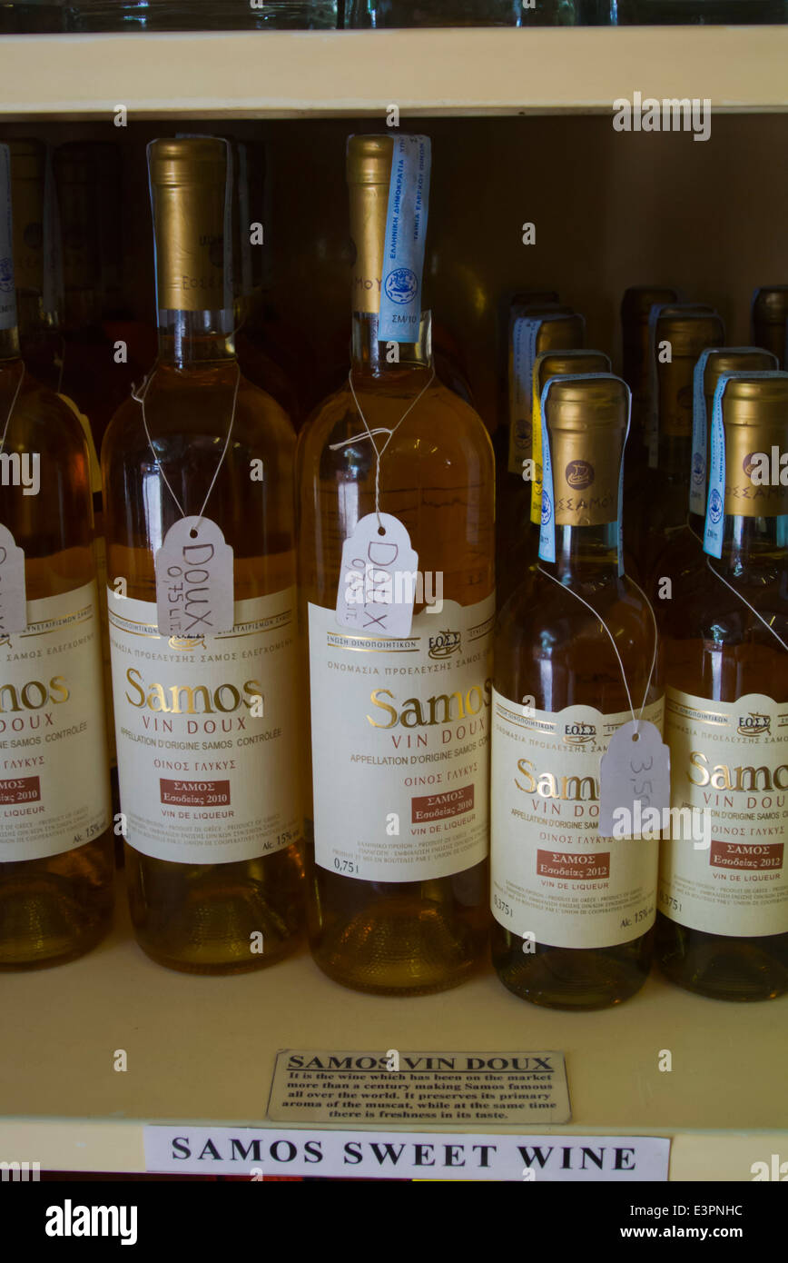 Local sweet white wine, Pythagoreio, Samos, Aegean Sea, Greece, Europe