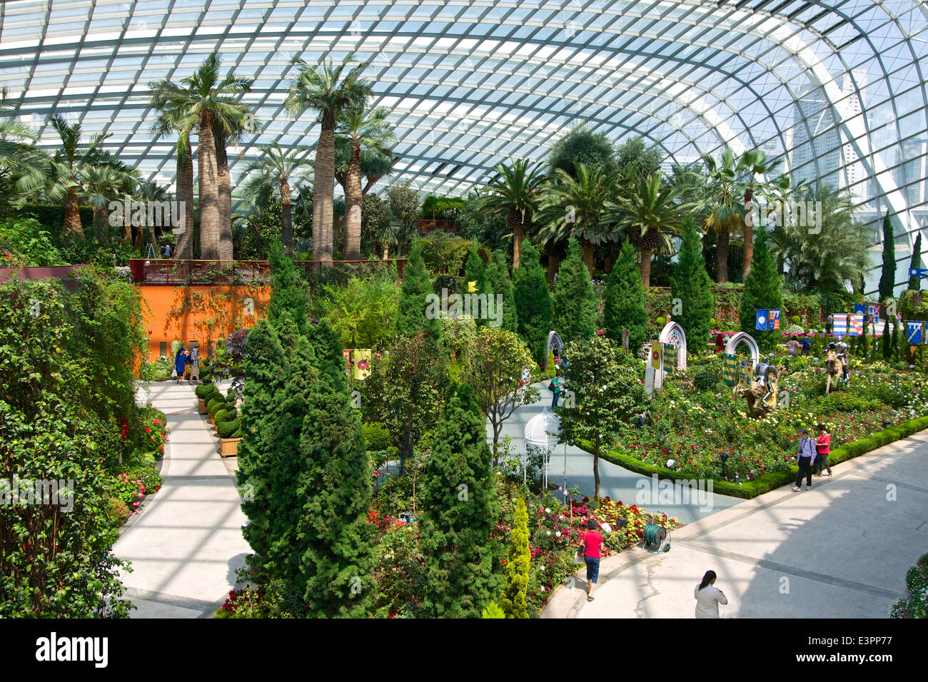 The Flower Dome, Gardens By The Bay Singapore Stock Photo Alamy
