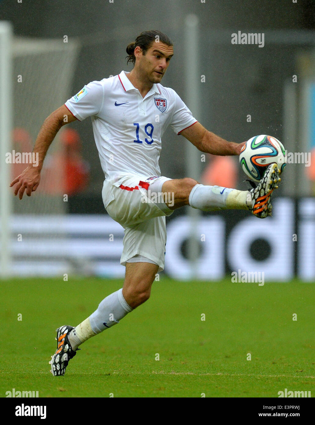 Usas Graham Zusi During The Fifa World Cup 2014 Group G Preliminary Round Match Between The Usa 