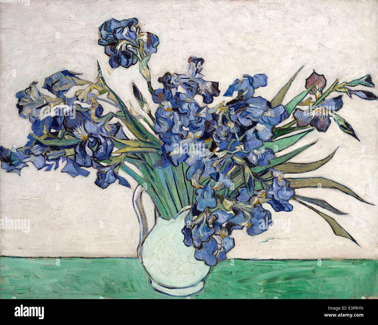 Vincent van Gogh - Irises - 1890 - MET Museum - New-York Stock Photo