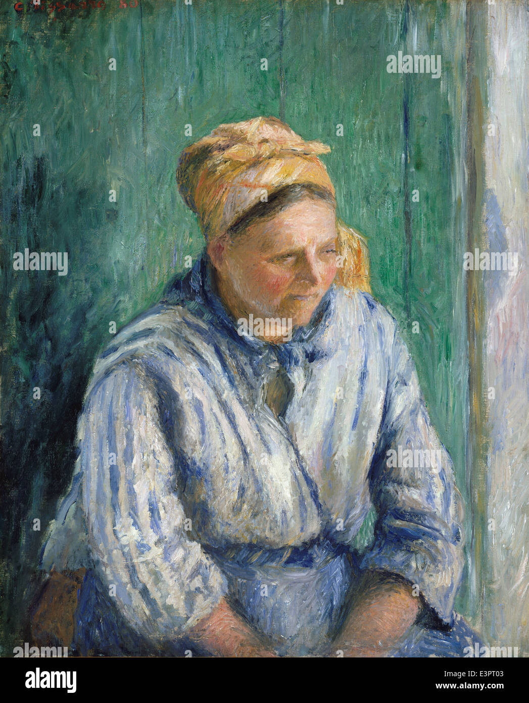 Camille Pissarro - Washerwoman, Study - 1880 Stock Photo