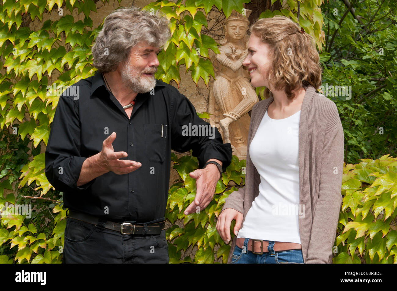 Reinhold Messner with his daughter Magdalena Castle Juval - Italy ...
