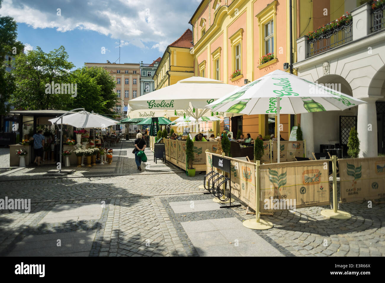 Swidnica Schweidnitz Old Market in summer Stock Photo