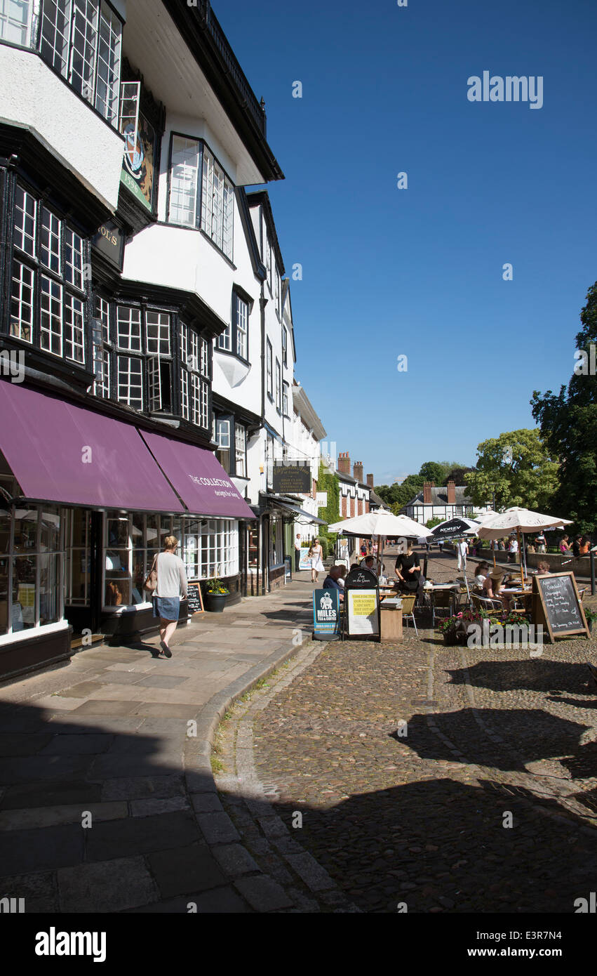 Cathedral Close Exeter England UK Alfresco eating drinking in this ...