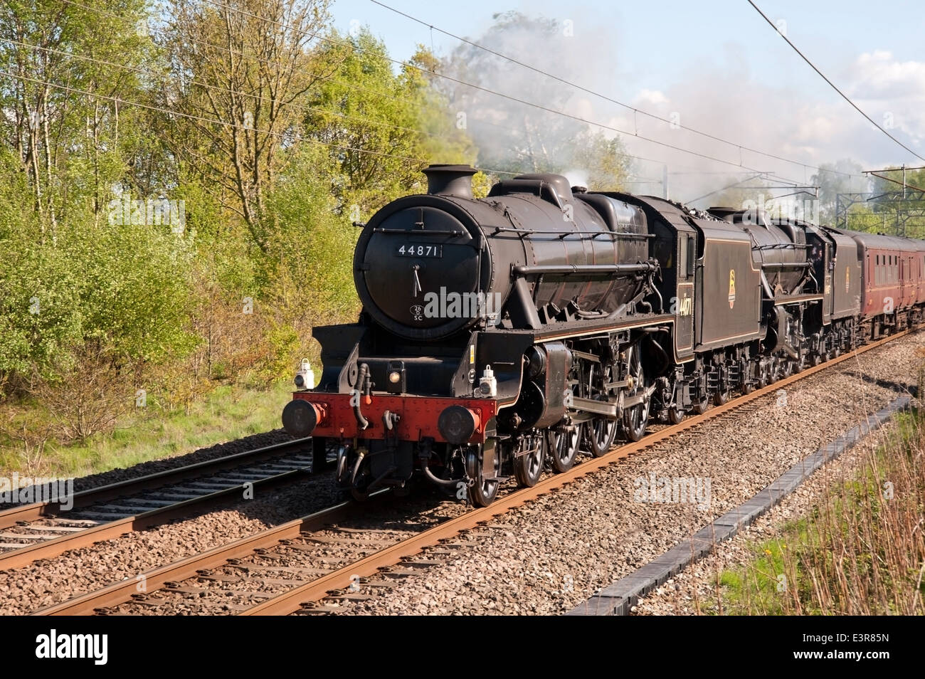 Double headed steam special Stock Photo